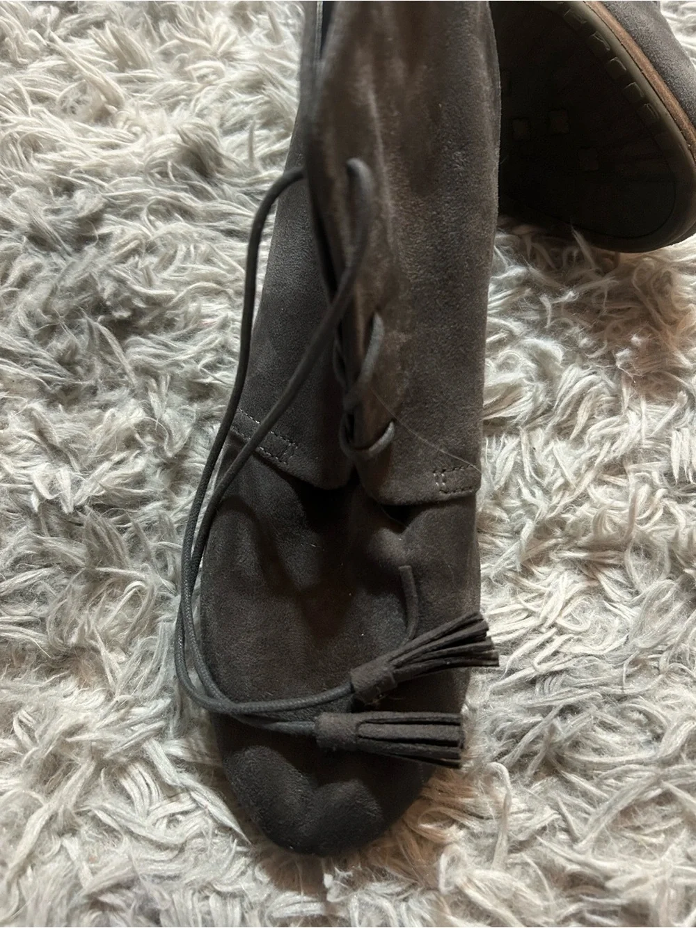 Dr. SchollsGray Suede Wedge Ankle Booties